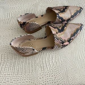 Vince Camuto Snakeskin Flats